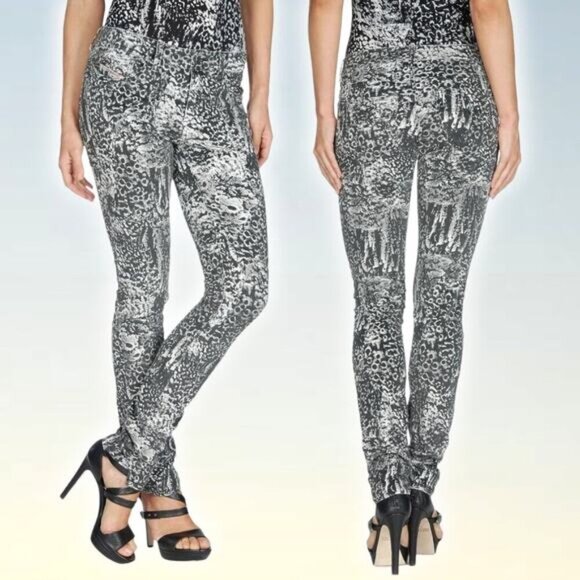 DIESEL Malphas Corduroy Skinny Pant Sz 28 Abstract Print - Picture 1 of 9